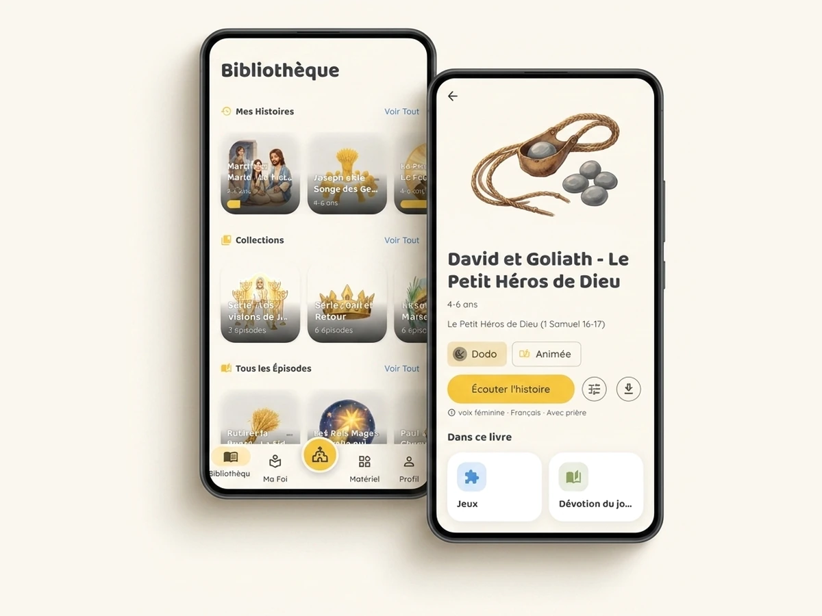 Écrans de l'application OwLira sur iPhone et Android.