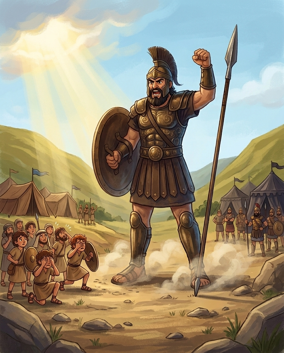 Ilustração 3 - Davi e Golias