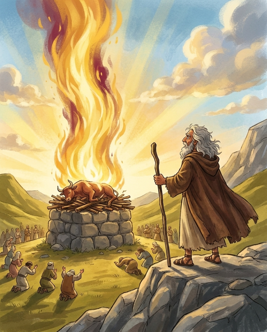 Capa do livro Elias e os Profetas de Baal